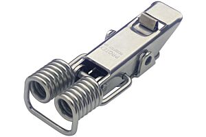Spring Claw Toggle Latch with Safety Catch Light Duty Stainless Steel (Natural)
