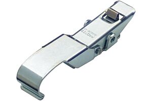 Non-Adjustable Toggle Latch with Safety Catch Light Duty Mild Steel Zinc Plate Passivate (Silver Blue)