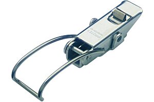 Spring Claw Toggle Latch with Safety Catch Light Duty Mild Steel Zinc Plate Passivate (Silver Blue)