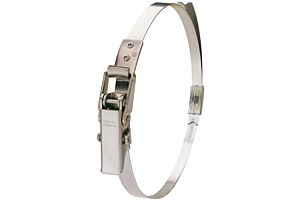 250-295mm Diameter High Grip Rigid Claw Mild Steel Quick Release Bandclamp Zinc Plate Passivate (Silver Blue)