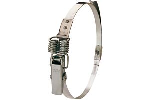 070-115mm Diameter High Grip Spring Claw Mild Steel Quick Release Bandclamp Zinc Plate Passivate (Silver Blue)