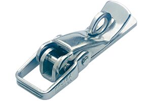 Non-Adjustable Toggle Latch Light Duty Padlockable Mild Steel Zinc Plate Passivate (Silver Blue)