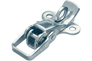 Non-Adjustable Toggle Latch Light Duty Padlockable Mild Steel Zinc Plate Passivate (Silver Blue)