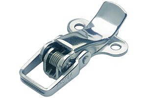 Non-Adjustable Toggle Latch Light Duty Mild Steel Zinc Plate Passivate (Silver Blue)