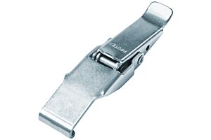 Non-Adjustable Latch Medium Duty Mild Steel Zinc Plate Passivate (Silver Blue)