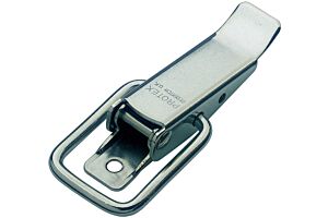 Non-Adjustable Latch Medium Duty Mild Steel Zinc Plate Passivate (Silver Blue)