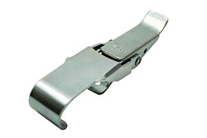 Non-Adjustable Latch Medium Duty Mild Steel Zinc Plate Passivate (Silver Blue)