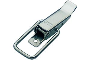 Non-Adjustable Latch Medium Duty Mild Steel Zinc Plate Passivate (Silver Blue)