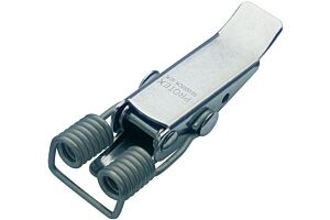 Spring Claw Latch Medium Duty Mild Steel Zinc Plate Passivate (Silver Blue)