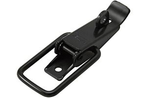 Non-Adjustable Latch Medium Duty Padlockable Mild Steel Black