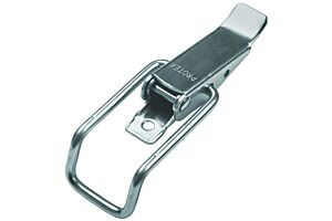 Non-Adjustable Latch Medium Duty Mild Steel Zinc Plate Passivate (Silver Blue)