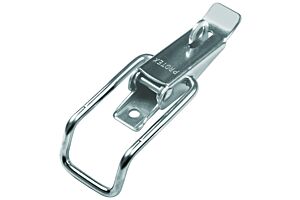 Non-Adjustable Latch Medium Duty Mild Steel Zinc Plate Passivate (Silver Blue)