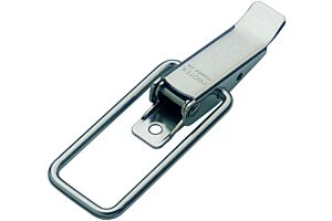 Non-Adjustable Latch Medium Duty Mild Steel Zinc Plate Passivate (Silver Blue)