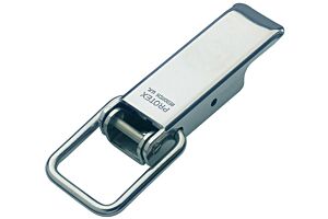 Non-Adjustable Latch Medium Duty Mild Steel Zinc Plate Passivate (Silver Blue)