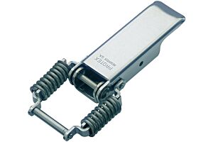 Spring Claw Latch Medium Duty Mild Steel Zinc Plate Passivate (Silver Blue)