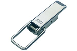 Non-Adjustable Latch Medium Duty Mild Steel Zinc Plate Passivate (Silver Blue)