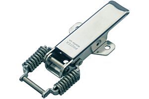 Spring Claw Latch Medium Duty Mild Steel Zinc Plate Passivate (Silver Blue)