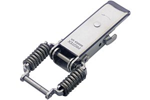 Spring Claw Latch with Safety Catch Medium Duty Stainless Steel (Natural)