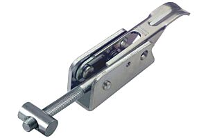 Adjustable Toggle Latch Heavy Duty Padlockable Mild Steel Zinc Plate Passivate (Silver Blue) Self Finish Base