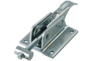 Adjustable Toggle Latch Heavy Duty Padlockable Mild Steel Zinc Plate Passivate (Silver Blue)