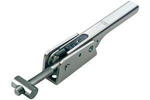 Adjustable Toggle Latch Heavy Duty Padlockable Mild Steel Zinc Plate Passivate (Silver Blue)