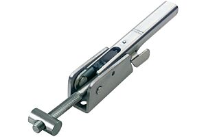 Adjustable Toggle Latch with Safety Catch Heavy Duty Mild Steel Zinc Plate Passivate (Silver Blue)
