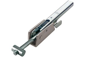 Adjustable Toggle Latch with Safety Catch Heavy Duty Mild Steel Zinc Plate Passivate (Silver Blue) Self Finish Base