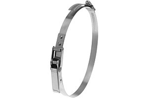 650-695mm Diameter High Torque Rigid Claw Stainless Steel Quick Release Heavy Duty Bandclamp (Natural)