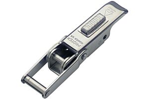 Non-Adjustable Latch with Safety Catch Medium Duty Stainless Steel (Natural)