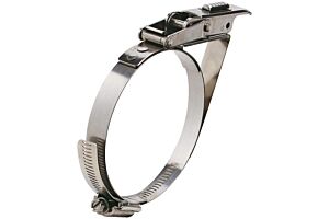 110-155mm Diameter High Torque Heavy Duty Stainless Steel Quick Release Bandclamp with Safety Catch