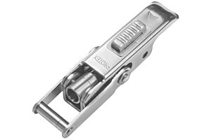 Adjustable Latch with Safety Catch Medium Duty Stainless Steel (Natural)