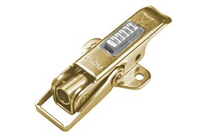 Adjustable Latch with Safety Catch Medium Duty Mild Steel Zinc Plate Passivate (Yellow)