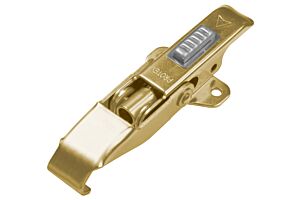 Adjustable Latch with Safety Catch Medium Duty Mild Steel Zinc Plate Passivate (Yellow)