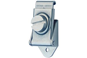 Rotary Turn Latch Mild Steel Zinc Plate Passivate (Silver Blue)