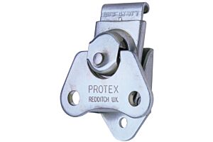 Rotary Turn Latch Mild Steel Zinc Plate Passivate (Silver Blue)