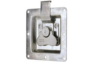 Rotary Turn Latch in Recess Dish Stainless Steel (Natural)
