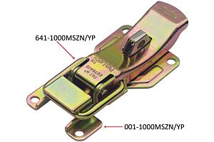 ProLatch with Safety Catch & Padlockable Mild Steel Zinc Plate Passivate (Yellow)