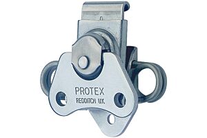Rotary Turn Latch Spring Loaded Mild Steel Zinc Plate Passivate (Silver Blue)