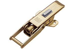 Adjustable Latch with Safety Catch Medium Duty Mild Steel Zinc Plate Passivate (Yellow)
