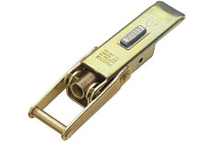 Adjustable Latch with Safety Catch Medium Duty Mild Steel Zinc Plate Passivate (Yellow)