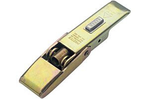 Adjustable Latch with Safety Catch Medium Duty Mild Steel Zinc Plate Passivate (Yellow)