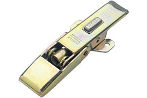 Adjustable Latch with Safety Catch Medium Duty Mild Steel Zinc Plate Passivate (Yellow)