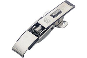 Adjustable Latch with Safety Catch Medium Duty Stainless Steel (Natural)