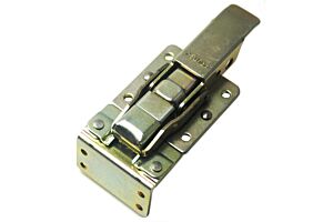 CatchBolt with 90 Degree Keeper and Padlockable Mild Steel Zinc Plate Passivate (Yellow)