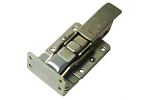 CatchBolt with 90 Degree Keeper Padlockable Mild Steel Zinc Plate Passivate (Yellow)