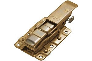 CatchBolt with Safety Catch Mild Steel Zinc Plate Passivate (Yellow)