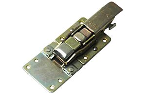 CatchBolt with Extension Plate and Safety Catch Mild Steel Zinc Plate Passivate (Yellow)