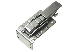 CatchBolt with 90 Degree Keeper and Safety Catch Stainless Steel (Natural)
