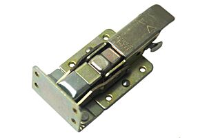 CatchBolt with 90 Degree Keeper and Safety Catch Mild Steel Zinc Plate Passivate (Yellow)