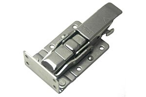CatchBolt with 90 Degree Keeper and Safety Catch Stainless Steel (Natural)